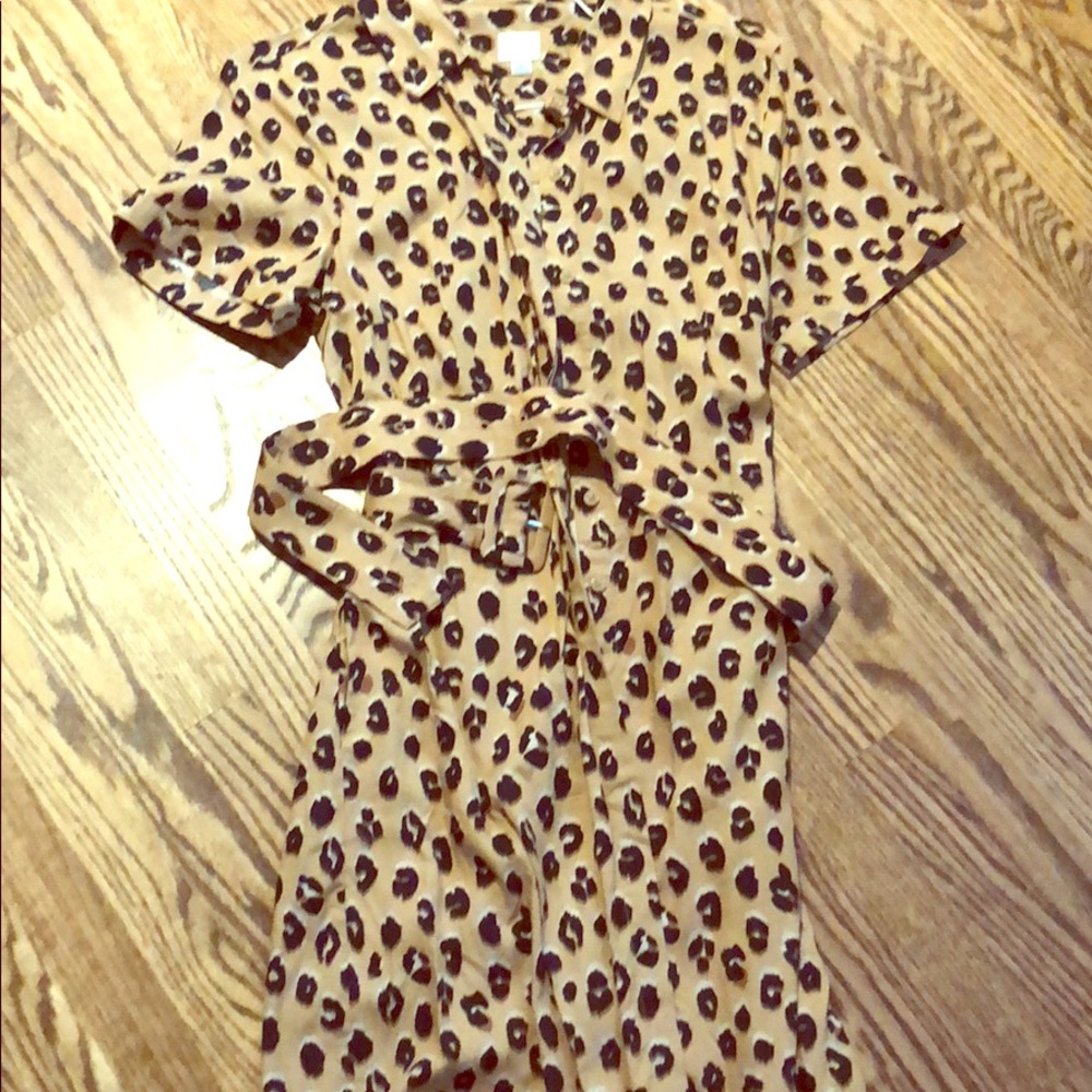 a new day leopard print shirt dress from Target M
